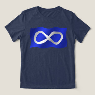 Women's Metis Flag T-Shirt First Nations Flag Tops