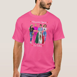 Womens Mexican Queen Leo Vibes Mexico Zodiac Astro T-Shirt