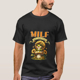 Womens MILF Man I Love Frogs Vintage Retro Frog Su T-Shirt