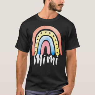 Womens Mimi Rainbow For Women Grandma Mother's Day T-Shirt