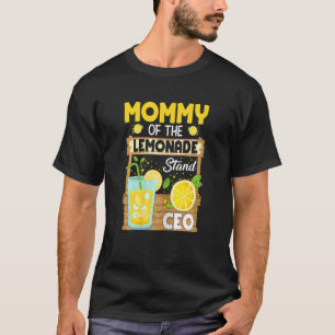 Womens Mommy Of Lemonade Stand CEO Summer Kids Mat T-Shirt