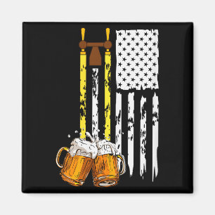 Womens Monday To Friday Usa Flag Beer Drinking Fun Magnet