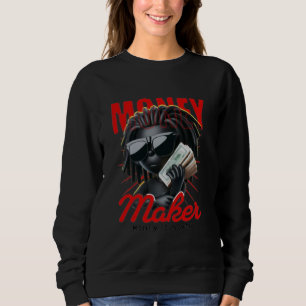 Women's Money Maker Gorilla Sweatshirt- Edgy Queen Sweatshirt