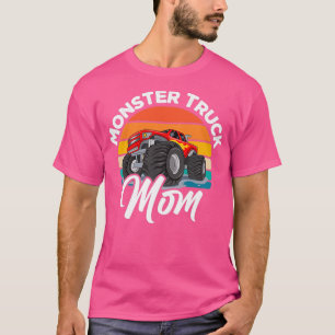 Womens Monster Truck Mum Retro Vintage Monster Tru T-Shirt