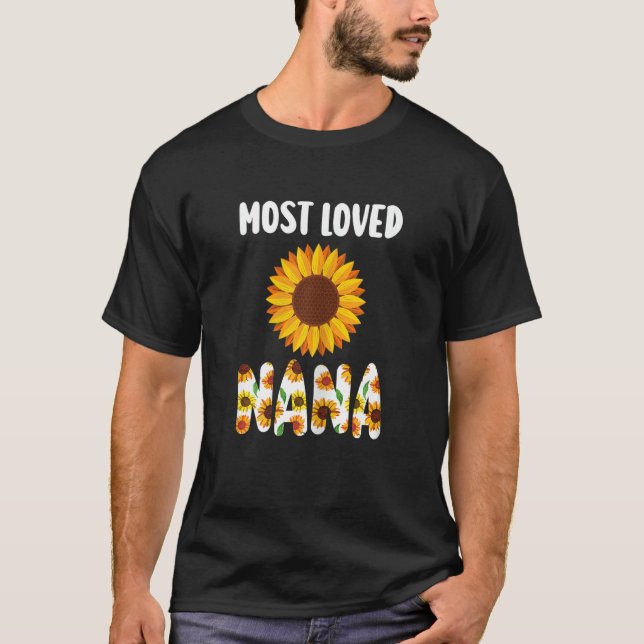 Womens Most loved Nana Nana Grandma T-Shirt (Front)