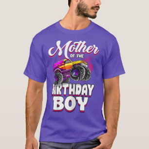 Womens Mother Of The Birthday Boy Monster Truck Mo T-Shirt