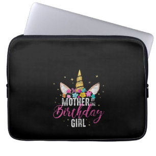 Womens Mother Of The Birthday Girl Mummy Gifts Uni Laptop Sleeve