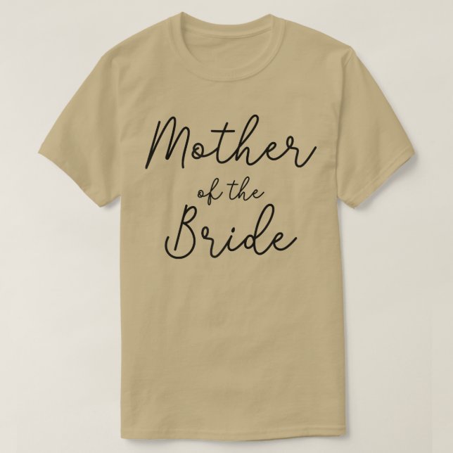 Womens Mother Of The Bride Bridal Shower, Mother O T-Shirt (Design Front)