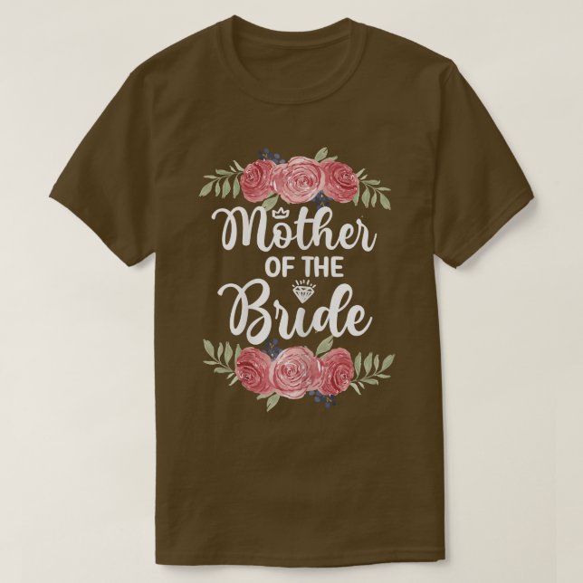 Womens Mother Of The Bride Bridal Shower Wedding P T-Shirt (Design Front)