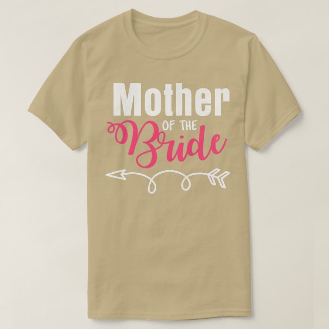 Womens Mother Of The Bride Family Just Married Wif T-Shirt (Design Front)