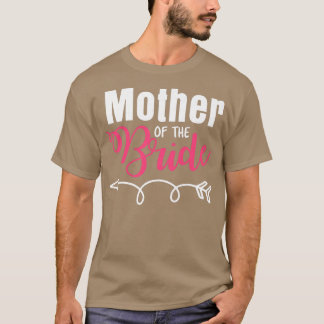 Womens Mother Of The Bride Family Just Married Wif T-Shirt