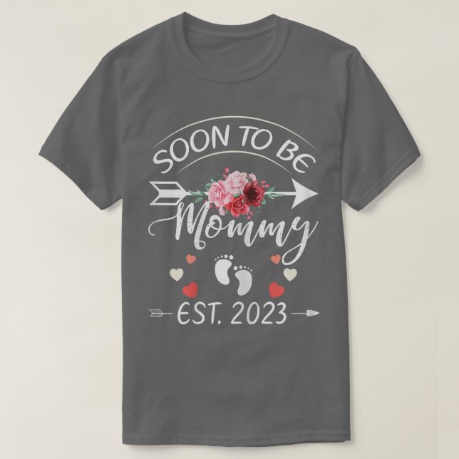 Womens Mother's Day First Time Mum Pregnancy Soon  T-Shirt (Design Front)