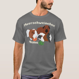 Womens Mother's Day Guinea Pig Mum Sweet Mother's T-Shirt