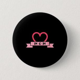 Womens Mothers Day S Sweet Valentine Date I Love M 6 Cm Round Badge