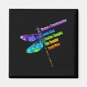 Womens Motivational Insration Gift Dragonfly  Magnet