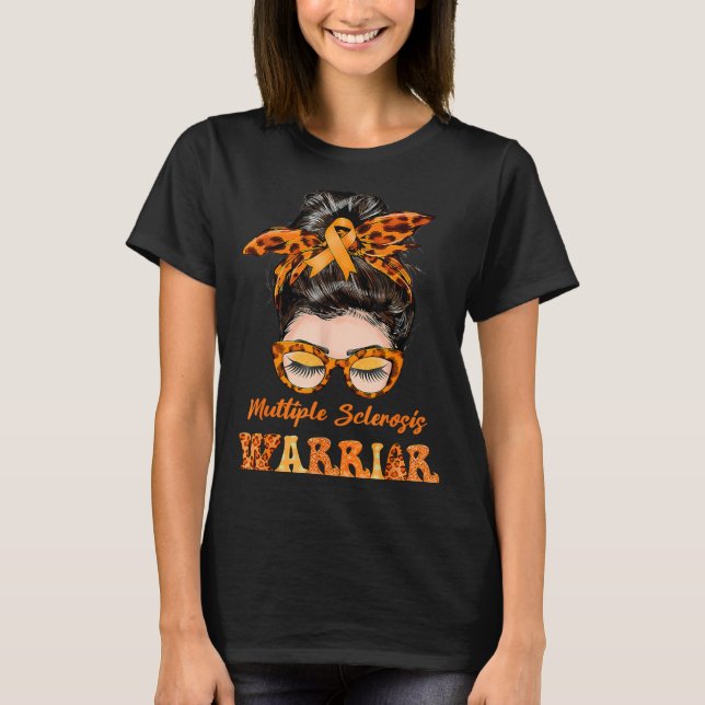 Womens Ms Warrior Multiple Sclerosis Awareness T-Shirt (Front)