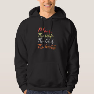 Womens Mum Mother's Day Mother Wife Greatest Chef Hoodie