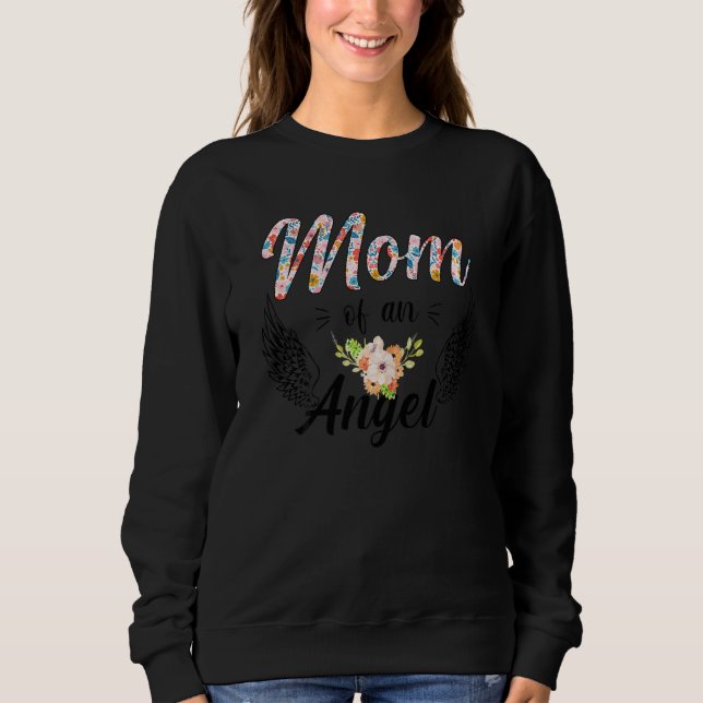 Womens Mum Of An Angel Proud Mama Mummy Mum Mother Sweatshirt (Front)