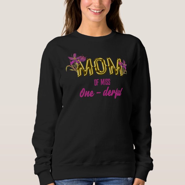 Womens Mum Of The Birthday Girl Mama Mummy Grandma Sweatshirt (Front)