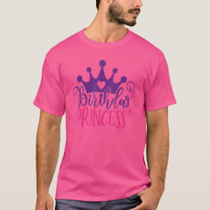 Womens Mum Of The Birthday Princess  Apparel T-Shirt