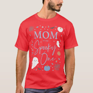 Womens Mum of the Spooky One First Birthday Blue B T-Shirt
