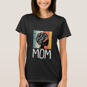 Womens Mum Retro Vintage Inspirational Word Cloud  T-Shirt