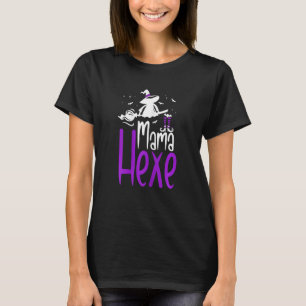 Womens Mum Witch Ghost Pumpkin Halloween Fan Geise T-Shirt