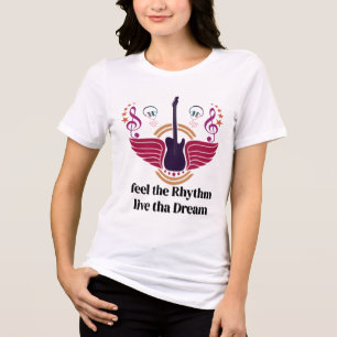 Women's Music Lover Tee – Feel the Rhythm Live the