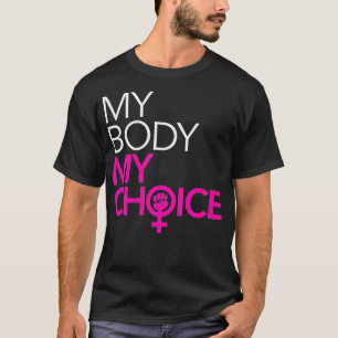Womens My Body My Choice Women's Power Fist VNeck T-Shirt