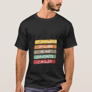 Womens My Daughter-In-Law Is My Favourite Child V- T-Shirt