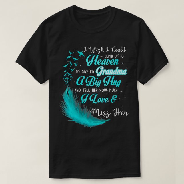 Womens My daughter live in heaven, I love and miss T-Shirt (Design Front)