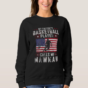 Womens My Favorite Basketball Player Calls Me Mawm Sweatshirt