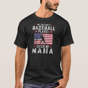 Womens My Favourite Baseball Player Calls Me Nana T-Shirt