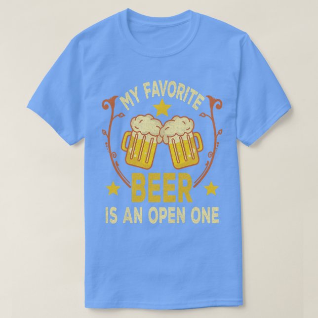 Womens My Favourite Beer Is An Open One  T-Shirt (Design Front)
