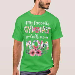 Womens My Favourite Gymnast Calls Me Mum Gymnasti T-Shirt