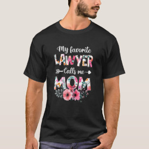 Womens My Favourite Lawyer Calls Me Mum Baseball M T-Shirt