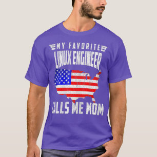 Womens My Favourite Linu Engineer Calls Me Mum T-Shirt