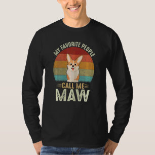 Womens My Favourite People Call Me Noni Cute Corgi T-Shirt