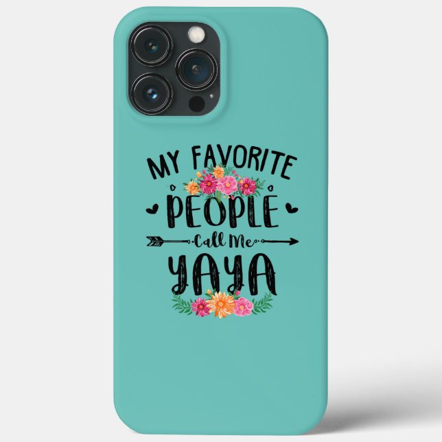 Womens My Favourite People Call Me Yaya Mothers Case-Mate iPhone Case (Back)