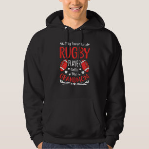 Womens My Favourite Rugby Player Calls Me Grandmom Hoodie