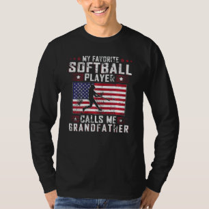 Womens My Favourite Softball Player Calls Me Grand T-Shirt