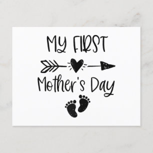Womens My First Mother's Day For New Mum Pregnancy Enclosure Card