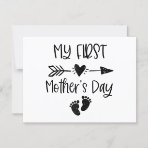 Womens My First Mother's Day For New Mum Pregnancy Postcard