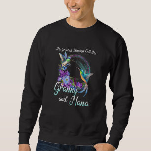 Womens My Greatest Blessings Call Me Granny & Nana Sweatshirt