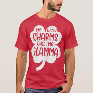 Womens My Lucky Charms Call Me Glamma St Patricks T-Shirt
