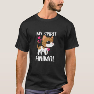 Womens My Spirit Animal Cat I Love Mum Necklace He T-Shirt
