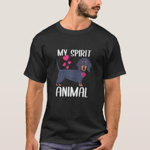 Womens My Spirit Animal Dachshund Dog I Love Mom N T-Shirt
