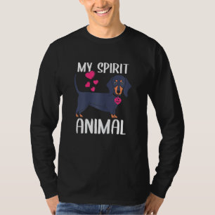 Womens My Spirit Animal Dachshund Dog I Love Mum N T-Shirt