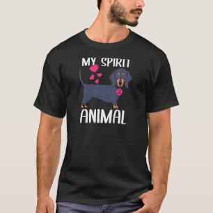 Womens My Spirit Animal Dachshund Dog I Love Mum N T-Shirt