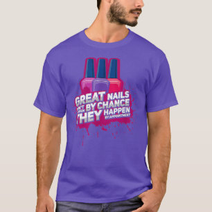 Womens Nail Technician Shop Workers Shirts Nail